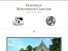 Tablet Screenshot of friendsofnorthwoodcemetery.org.uk
